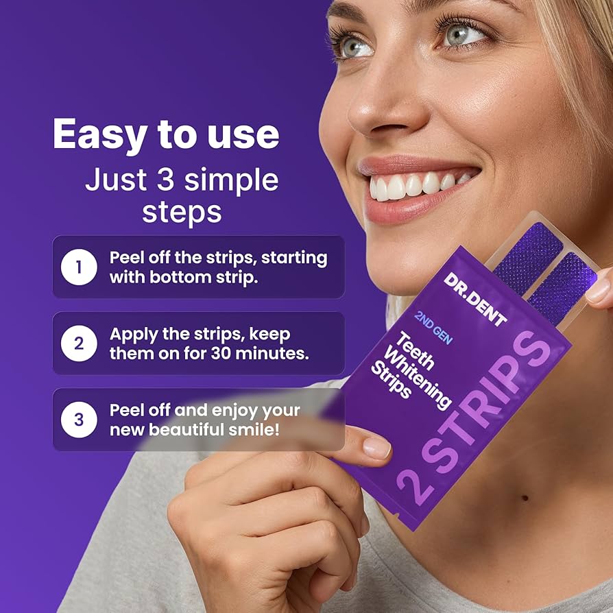 Purple Teeth Whitening Strips
